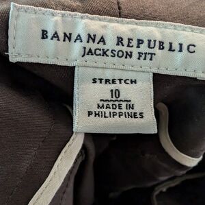 Banana Republic Jackson Fit Stretch Trousers - Dark Brown